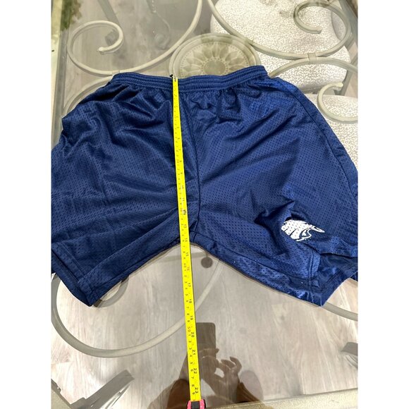 Navy Blue A4 Mens Large Mesh Athletic Shorts With Embroidered Eagle Logo - Picture 5 of 7
